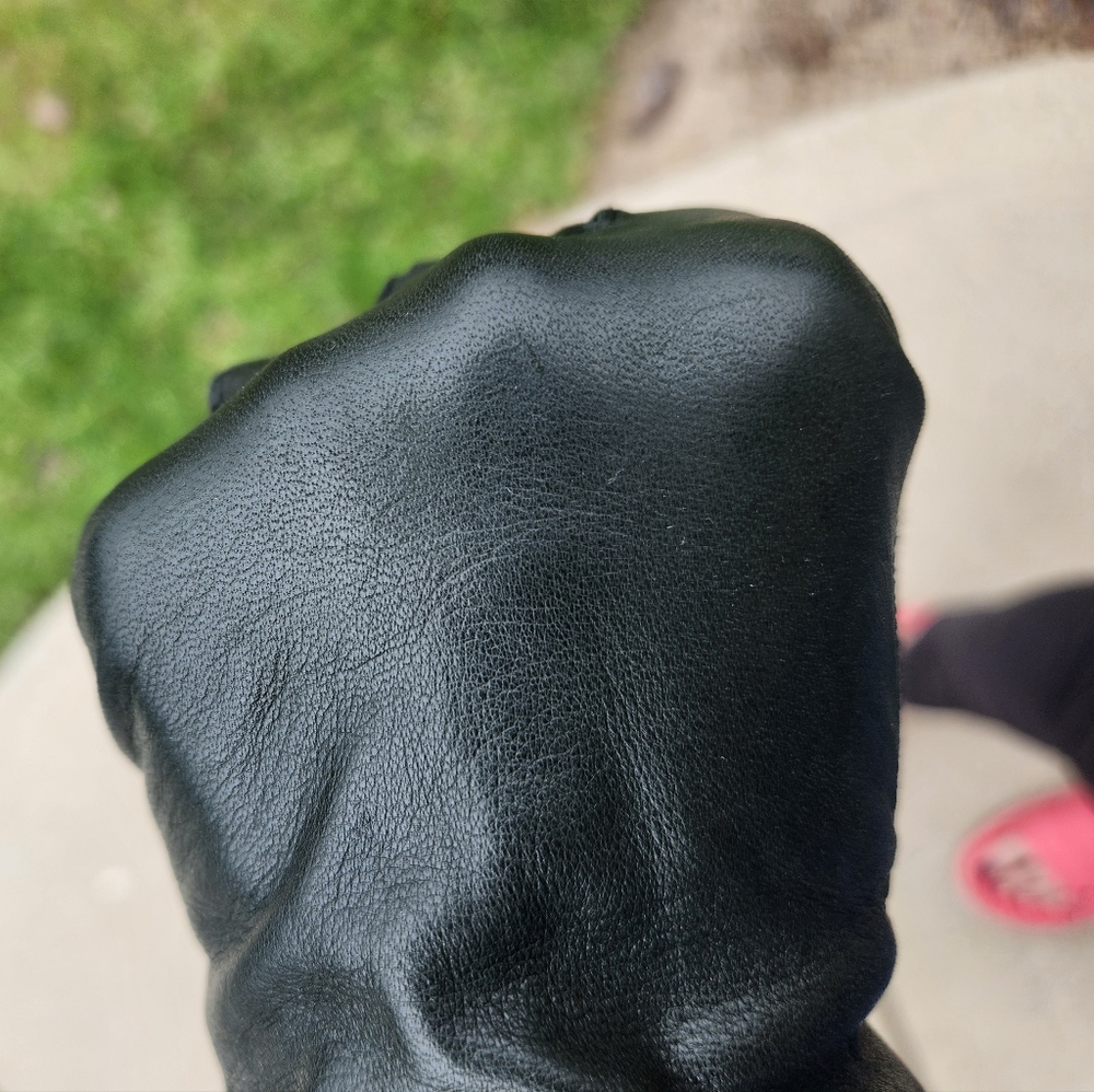 Vintage Coach Dark Leather Gloves - Picture 8 of 8